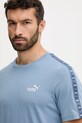 Puma t-shirt bawełniany niebieski 684674