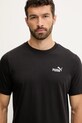Puma t-shirt bawełniany czarny 684717