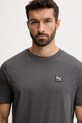 Puma t-shirt bawełniany ESS ELEVATED szary 684726