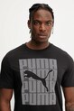 Odzież Puma t-shirt bawełniany 684825 czarny