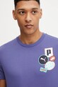 Puma pamut póló GRAPHICS Icon lila 684829