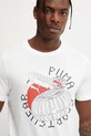 Bavlněné tričko Puma GRAPHICS Execution bílá 684833