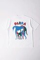 by Parra t-shirt bawełniany This damn chair okrągły biały 53315
