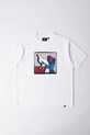 by Parra t-shirt bawełniany Look at it okrągły biały 53301..