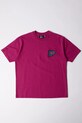 by Parra t-shirt bawełniany Repeat pea okrągły różowy 53415.