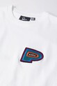 Bavlněné tričko by Parra Repeat pea 53416. bílá SS25