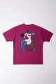 by Parra t-shirt bawełniany Chair baller okrągły różowy 53515.