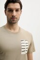 Одежда Хлопковая футболка Calvin Klein Jeans J30J327474 бежевый