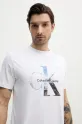 Calvin Klein Jeans t-shirt bawełniany biały J30J327483