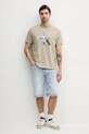 Calvin Klein Jeans t-shirt bawełniany J30J327483 beżowy SS25