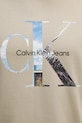 Calvin Klein Jeans pamut póló J30J327483 bézs