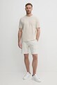 Хлопковая футболка Calvin Klein Jeans J30J327494 бежевый SS25
