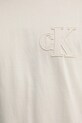 Хлопковая футболка Calvin Klein Jeans J30J327494 бежевый