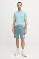 Bavlnené tričko Calvin Klein Jeans J30J327494 tyrkysová SS25
