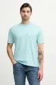 Odzież Calvin Klein Jeans t-shirt bawełniany J30J327523 turkusowy