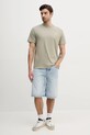 Calvin Klein Jeans pamut póló J30J327523 bézs SS25