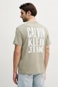 Ruházat Calvin Klein Jeans pamut póló J30J327523 bézs