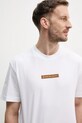 Bavlněné tričko Calvin Klein Jeans bílá J30J327524