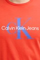 Calvin Klein Jeans tricou din bumbac LV040EM286 portocaliu