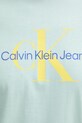 Calvin Klein Jeans tricou din bumbac LV040EM286 turcoaz
