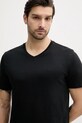 Памучна тениска Calvin Klein Jeans черен LV040HM298