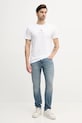 Βαμβακερό μπλουζάκι Calvin Klein Jeans J30J327469 λευκό SS25