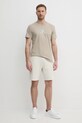Calvin Klein Jeans t-shirt bawełniany J30J327469 beżowy SS25