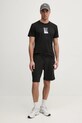 Bavlněné tričko Calvin Klein Jeans J30J327522 černá SS25