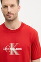 Calvin Klein Jeans tricou din bumbac rosu J30J327471