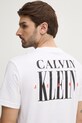 Îmbrăcăminte Calvin Klein Jeans tricou din bumbac J30J327473 alb