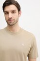 Bavlnené tričko Calvin Klein Jeans béžová J30J327473