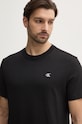 Oblečenie Bavlnené tričko Calvin Klein Jeans J30J327473 čierna