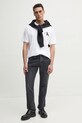 Calvin Klein Jeans tricou din bumbac J30J327475 alb SS25