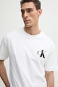 Бавовняна футболка Calvin Klein Jeans білий J30J327475