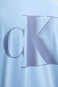 Bavlnené tričko Calvin Klein Jeans J30J327475 modrá