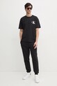 Bavlnené tričko Calvin Klein Jeans J30J327475 čierna SS25