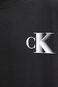 Βαμβακερό μπλουζάκι Calvin Klein Jeans J30J327475 μαύρο