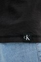 Bombažna kratka majica Calvin Klein Jeans J30J327267 črna