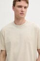 Oblečenie Bavlnené tričko Calvin Klein Jeans J30J327488 béžová