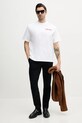 Bavlnené tričko Calvin Klein Jeans LV04RB851G biela SS25