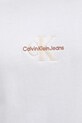 Bavlnené tričko Calvin Klein Jeans J30J327493 biela