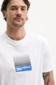 Βαμβακερό μπλουζάκι Karl Lagerfeld Jeans λευκό A2M17041