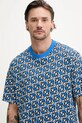 Karl Lagerfeld Jeans tricou din bumbac albastru A2M17044