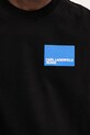 Хлопковая футболка Karl Lagerfeld Jeans A2M17053 чёрный