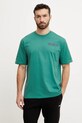Odzież Fila t-shirt bawełniany Langeweg FAM0907 zielony