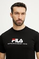 Fila tricou din bumbac Brill negru FAU0200