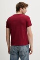 Odzież Fiorucci t-shirt bawełniany Burgundy Dreaming of You Regular Fit T-Shirt M02SMTSH323CJ01RD03 bordowy
