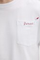 Fiorucci tricou din bumbac Fish Bowl Logo Pocket Relaxed Fit T-Shirt M02SMTSH101CJ01WH10 alb