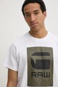G-Star tricou din bumbac alb D26478.C336