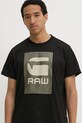 G-Star tricou din bumbac negru D26478.C336